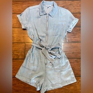 Love Tree Denim Romper (NWOT)